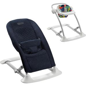 Graco Jumpstart 4-in-1 Adjustable Infant Activity Bouncer & Jumper Versatile Baby Swing Floor Seat and Kids Chair with Snack Tray Geo Pop