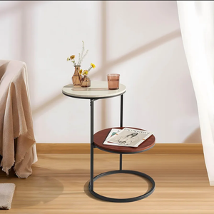 Round Side Table, Modern End Tables Living Room Furniture, Wood Nightstand Small Bedside Table, Unique Accent Tables Bedroom Furniture,Farmhouse Small Couch Side Table,Modern End Table Kids Room