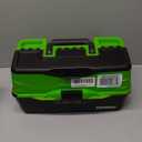 Flambeau Outdoors 6383AMG 3-Tray Classic Tray Tackle Box, Portable Tackle Organizer, Frost Green/Black
