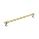 Amerock | Cabinet Pull | Brushed Gold/Satin Nickel | 11-5/16 inch (288 mm) Center to Center | Overton | 1 Pack | Drawer Pull | Drawer Handle | Cabinet Hardware