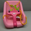 Little Tikes Snug 'n Secure Pink Swing with Adjustable Straps, 2-in-1 for Baby and Toddlers Ages 9 Months - 4 Years,16"D x 16.3"W x 17"H