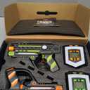 Squad Hero Rechargeable Laser Tag 360 Sensors + LCDs - Set of 4 - Easter Gift Ideas for Kids Teens and Adults Boys & Girls Family Fun - Cool Teenage Lazer Group Activity, Teen Gifts Ages 8+ Year Old