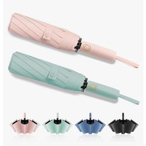 2-Pack Windproof, Waterproof, UV-Blocking Portable Travel Umbrella, Compact Sun & Rain Folding Umbrella, Double Rib Structure, Large Auto Open and Close Car Umbrella