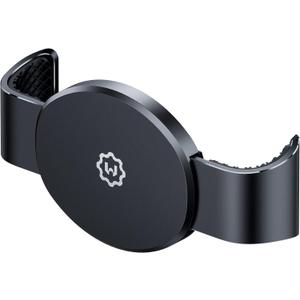 WixGear Metal Phone Clamp for Magnetic Car Mount [Clip and Remove at Anytime] Metal Phone Clip for All Magnet Car Holder Cell Phone Magnetic Plate (Black)