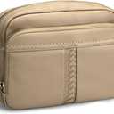 befen Genuine Leather Crossbody Bag for Women Anti Theft Purse and Hangbags with Built in RFID Wallet
