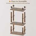 dreampossible Narrow Side Table 3-Tier, Skinny End Table with Solid Wood Legs for Small Spaces, Slim Console Table Nightstand for Living Room Bedroom Sofa Gap, Thin Bedside Table with Storage Shelf
