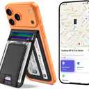 TopMade for MagSafe Wallet with Money Clip, Works with Apple Find My, Strongest Magnetic Wallet for iPhone 17/16/15/14/13/12 Series, for iPhone Wallet Stand with Finder Tracker, 8 Cards Holder, Black