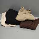Oakgarden Sweatshirt for Women Soft Crewneck Long Sleeve Pullover Fall Winter Solid Casual Comfy Tops 4 PACK (XL, Black, Brown, Khaki, Cream)