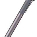 uniball ZENTO Flow Model Rollerball Pen, Anodized Aluminum Grip, Fine 0.5mm, Water-Based Black Ink, Ultra-Smooth with Reduced Friction, Hematite, UBNZF05.43 (1 Count (Pack of 1))