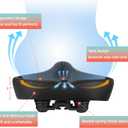 Oversized Bike Seat for Peloton Bike & Bike+, Comfort Seat Cushion Compatible with Peloton, Road or Exercise Bikes, Bicycle Wide Saddle Replacement for Men & Women, Accessories for Peloton