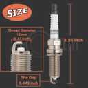 Automotive Replacement Spark Plugs 6 PCS 12290-5A2-A01 DILKAR7G11GS Iridium Spark Plugs Compatible with 2013-2015 ILX 1.8L L4, 2012-2015 Civic 1.8L L4, 2016-2020 HR-V 1.8L L4