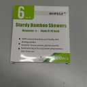 HOPELF 6" Natural Bamboo Skewers for BBQ Appetiser Fruit Cocktail Kabob Chocolate Fountain Grilling Barbecue Kitchen Crafting and Party. =4mm, More Size Choices (100 PCS)