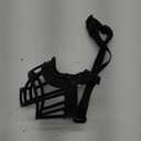 BARKLESS Dog Muzzle, Basket Muzzle Anti Biting Chewing, Sturdy Lightweight Cage Mouth Cover for Small Medium Large Sized Dogs, Allows Panting Drinking, Suitable for Grooming Trimming Training (3 (Snout 9-10"), Black)