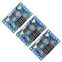 3 Pack LM2596 DC to DC Voltage Regulator 4-40V to 1.5-35V Buck Converter with LED Display