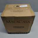 MALACASA Ceramic Mini Pie Pans Set of 6, 6 Inch Pie Plates for Baking with Ruffled Edge, Small Quiche Baking Dish Pans Tart Pans, Individual Pot Pie Plates, Microwave & Oven Safe, Khaki White