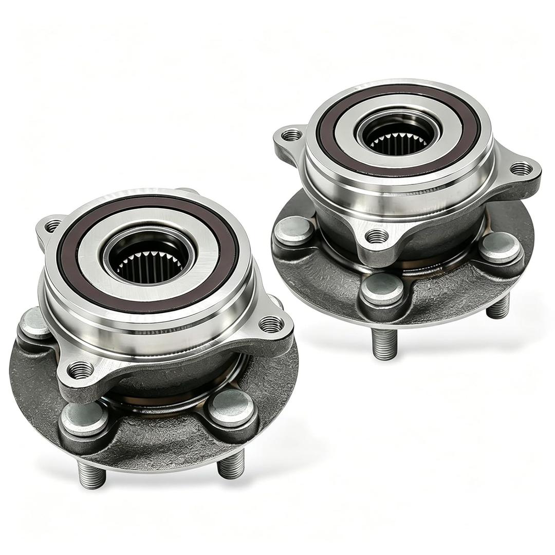 513287 Pair Front Wheel Hub Bearings Assembly Compatible with 2011-2017 CT200h 2010-2015 Prius 2012-2015 Prius Plug-in