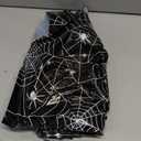 QZYL 3 PCS Halloween Table Cloths, 54" x 108" Spider Web Table Cloth, Black Disposable Tablecloth Plastic Tablecover, Spider Webs Halloween Decorations Party Supplies Tableware Decor