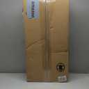 Keter Rockford Resin 38 Gallon Outdoor Kitchen Trash Can with Lid and Drip Tray for Easy Cleaning-Perfect for Patio Dining, Grey