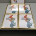 8x10 Picture Frame - Set of 5, Matte Gold 8 x 10 Photo Frame with High-Definition Glass, Modern 8x10 frame for Tabletop or Collage Wall, Perfect Christmas Frame