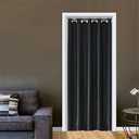 NewWPKIRA 1 Panel Solid Color Door Curtain 78 Inches Long Blackout Room Divider Curtain for Doorway Grommet Top Room Darkening Thermal Insulated Curtain Drapes for Windows