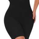 Tummy Control Shapewear, High Waisted Shapewear Shorts for Women, Seamless Comfy Body Shaper Thigh Slimmer Under Dress (Medium, Black)