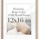 iHery Natural OAK Wood Feeding Hungry Framed Wall Art, 12x16 in Jesus Matthew 25:35 Christian Bible Verse Canvas Art, Modern Sketch Scripture Bedroom Decor, Beige Boho Set of 1 For Living Room