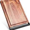Antessa Extra Large Cutting Board, Butch Block With Metal Handle