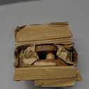 Display Stand Acacia Wood Round Wooden Display Stand Tray for Display Farmhouse for Kitchen or Bathroom Counter (6" X 6" X 1.5") (Set of 2)