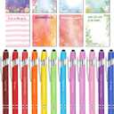 Mr. Pen- Inspirational Sticky Notes and Stylus Pens, 20 Pack, 3" x 4" Sticky Notes, 8 Pads, 240 Sheets, 12 Black Ink Pens with Stylus Tips