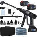 1200PSI Cordless Pressure Wassher Handheld Portable, 2×4.0Ah Batteries