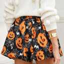 Bubble Skirt Mini Skorts for Women Spring Party Skirts with Pockets Elastic Waisted Golf Tennis Bloomers (Black, M)