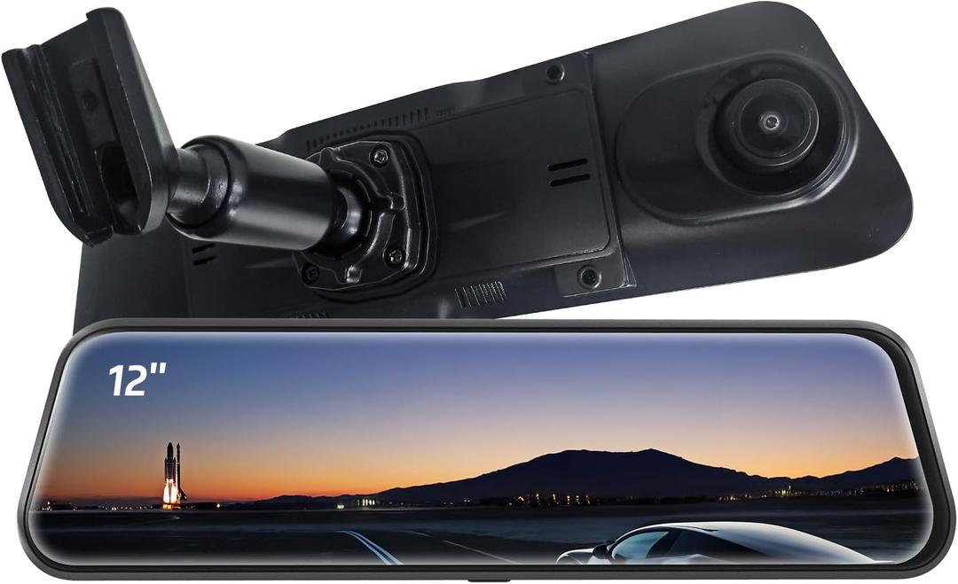 Pelsee Bracket for 12 Mirror Dash Cam Rear View Dash Camera Mount(P12 Pro/P12 Plus/S12 Pro), Not for P12 Pro Max