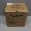 Signstek Wood Stove Fan Heat Powered,Fireplace Fan for Wood/Log Burner/Fireplace/Heater, Non Electric, Quiet,Thermal Fan Black Stove Fans 4 Blades Upgrade Large size