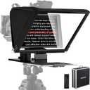 NEEWER Teleprompter X16 with RT113 Remote & App Control, 16" Beamsplitter, Aluminum Alloy Foldable Design, QR Plate Compatible with 501PL iPad Android Tablet Camera Camcorder Up to 44lb/20kg