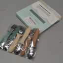 VITEVER 6 Pieces Toddler Utensils, Kids Silverware Set with Silicone Handle, Children Safe Spoons and Forks, 18/8 Stainless Steel, Food-grade Silicone - Dishwasher Safe (Red/Green/White)