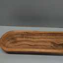 Wooden Dough Bowls DecorativeRustic Bread Long Bowls Decor Wood Tray, Hand Carved for Table Centerpiece Decor, Home Decor(30 * 6 * 2 inch Brown)