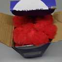 MIULEE Faux Fur Christmas Decorative Throw Pillow Covers 18x18 Inch Set of 2, Modern Spring Home Decor Soft Plush Couch Pillows Cozy Fluffy Cushion Covers for Sofa Bed Red