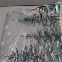 Artoid Mode Grey Pine Tree Merry Christmas Runner Rug, Winter Home Decor Low-Profile Washable Area Rug for Hallways Entryway Bedroom Bathroom Laundry Room Indoor 2x6 Feet