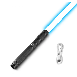 VEVOR Light Sword, Light up Sword with 14 RGB Colors, FX Sound and Realistic Handle, Rechargeable Light Up Sword Toy for Adults and Kids, Christmas Day, Halloween Cosplay, Birthday, Black