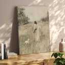 Jesus And Lamb Wall Art Jesus Leaves The 99 Sheep Wall Decor The Lost Sheep Canvas Posters Christian Bible Stories Painting Prints for Church Prayer Room Living Room Bedroom 16x24 In Framed