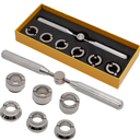 Watch Back Remover Tool, 5537 Watch Case Opener for Rolex & Tudor, Watch Repair Tools & Kits with 6 Dies (18.5–29.5mm)