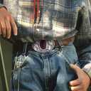 Western Belt Buckle Longhorn Eagle Rooster Cowboy Rodeo Belt Buckles Cowboy Accessories for Men Women (2# Opal)