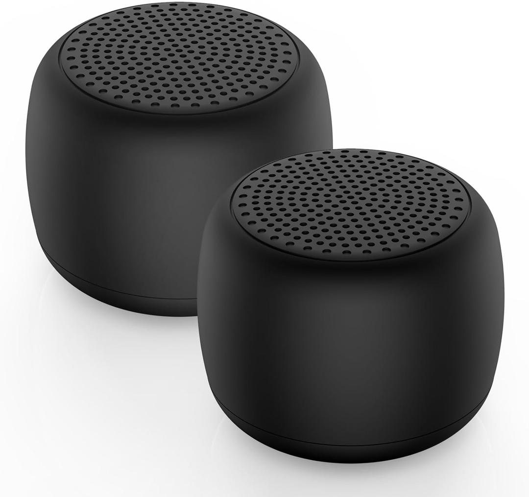 White Noise Machine Babelio Mini Sound Machine for Adults Kids Baby | 15 Non-looping Sounds | Timer | Easy to Pocket and Travel - Black (Pack of 2) 