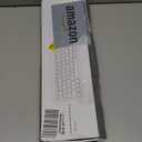 Wireless Keyboard and Mouse Combo - Full Size Slim Thin Wireless Keyboard Mouse with Numeric Keypad 2.4G Stable Connection Adjustable DPI (White & Silver)