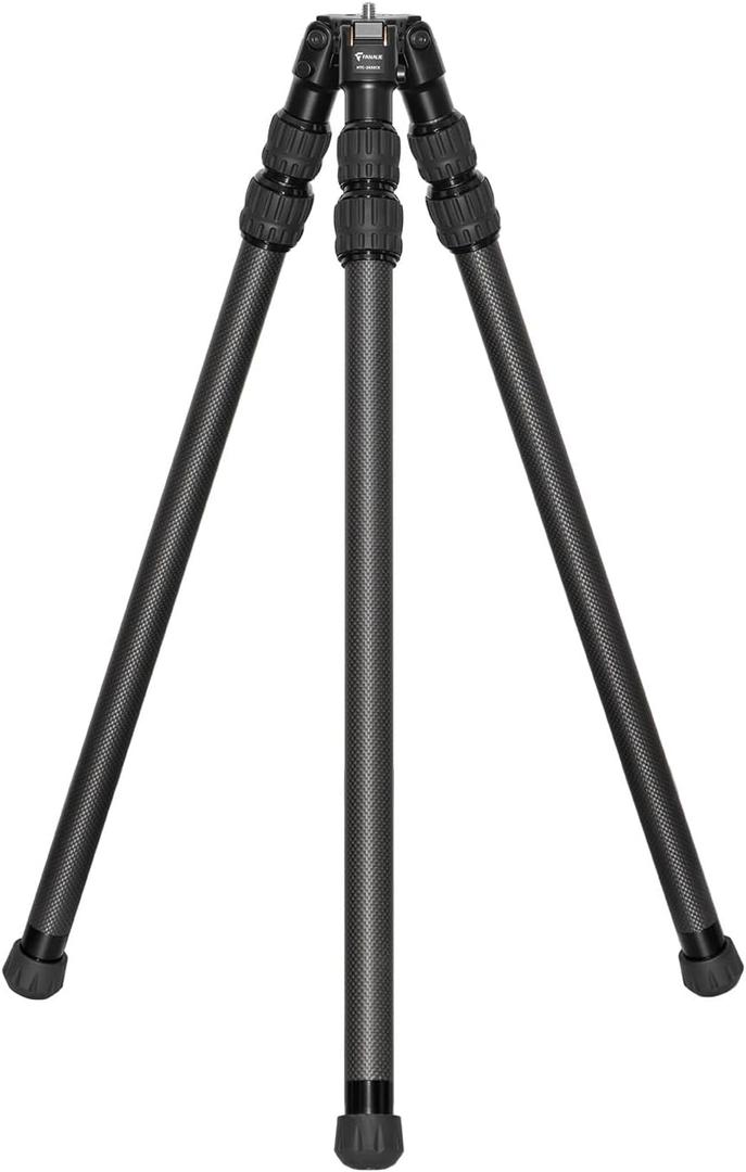 FANAUE Carbon Fiber Tripod with 3/8" Mounting Stud, 3 Angle Stop Positions - Ultra Stable Professional Camera Tripod,Lightweight Tripod for Hunting, Shooting, Photography, Quick Deployment, Durable