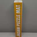 Lwoeo Jigsaw Puzzle Mat Roll Up 1000 Pieces, Smooth Top Saver Pad 34.6" x 22.8" with 6 Sorting Trays & Travel Storage Bag for Sorting Table, Board, Portable Puzzles Matt Rollup Non-Slip Rubber Bottom (Black)