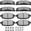 SCITOO D1611 D1377 Front Rear Ceramic Brake Pads Sets Fit For Ford For Explorer 2013-2019,For Ford For Flex 2013-2017,For Lincoln MKT 2013-2019