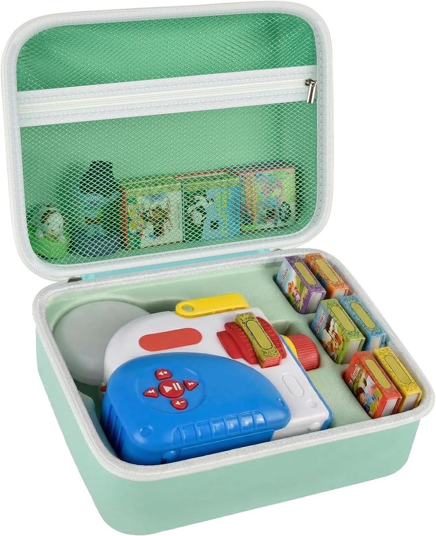 2 x Case Compatible with Little Tikes for Story Dream Machine Books Starter Set, Toys Protective Container for Little Tikes for Storytime Audio Play Real for Littles Character Collection (Box Only), Green