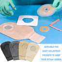 Sherr 4 Pieces Ostomy Bag Cover Colostomy Bag Covers Odor Control Stretchy Pouch Washable Pouch Liner for Women Men Lightweight Care Protector Supplies, 4 Colors