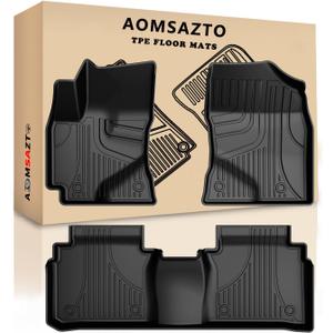 AOMSAZTO Floor Mats Compatible with Toyota Corolla Sedan 2014-2019, Heavy Duty TPE All Weather Automotive Floor Mats, 1st & 2nd Row Full Set Floor Liners, Anti Skid Car Mats(not fit for Hatchback)